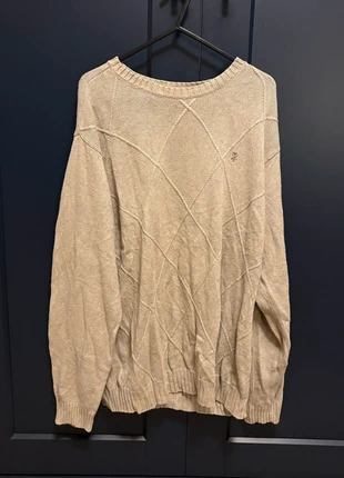 Vintage IZOD Beige Textured Cable Knit Jumper – Size Medium, brand: Vintage, condition: Very good, size: M, £5.00, £5.95 includes Buyer Protection