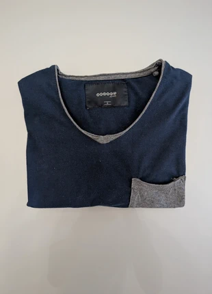 Tee-shirt bleu marine col V manches longues Jules taille S, marque: Jules, état: Bon état, taille: S, 2,00 €, 2,80 € Protection acheteurs incluse