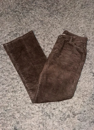 Pantalon En Velours Côtelé / Corduroy Bood marron coton cotelé coupe slim taille 40, brand: Vintage Dressing, condition: Very good, size: L / 40 / 12, €16.00, €17.50 includes Buyer Protection