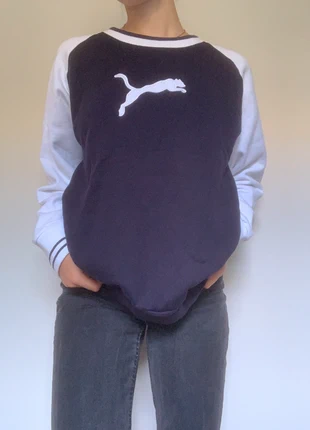 Sweat sans capuche puma vintage bleu et blanc L, marque: Puma, état: Très bon état, taille: L / 40 / 12, 20,00 €, 21,70 € Protection acheteurs incluse