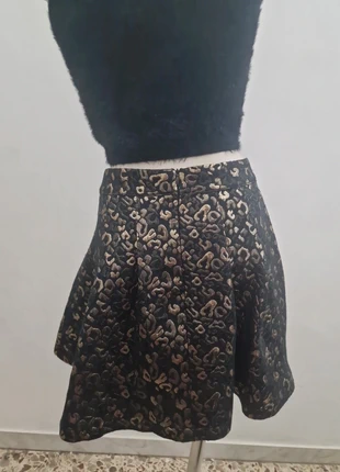 Minigonna ONYX taglia 40 nero e oro elegante per feste, merk: ONLY, staat: Heel goed, maat: S / 36 / 8, € 5,00, € 5,95 inclusief Kopersbescherming