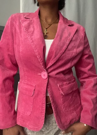Veste y2k chic bratz blazer court rose fushia velours côtelé vintagepoches, brand: Sanprit, condition: Very good, size: M / 38 / 10, €25.00, €26.95 includes Buyer Protection