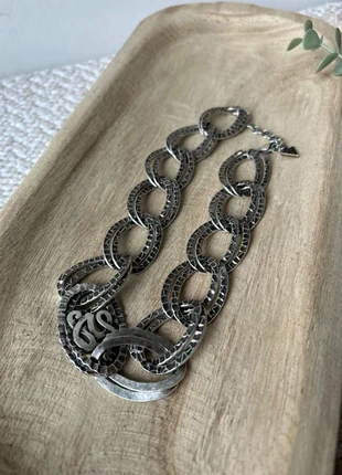 Superbe collier Guess argenté à maillons – Esprit vintage rock chic, brand: GUESS, condition: Very good, €22.00, €23.80 includes Buyer Protection