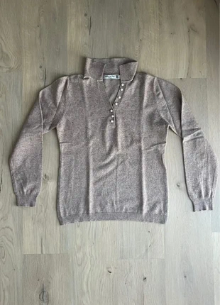 Pull col henley rose poudré William de Faye - perles nacrées, taille L, merk: William de Faye, staat: Heel goed, maat: L / 40 / 12, € 17,00, € 18,55 inclusief Kopersbescherming
