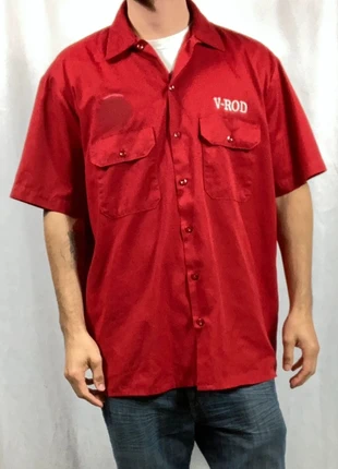 Chemise Dickies Rouge Workwear manches courtes taille L, marque: Dickies, état: Bon état, taille: L, 14,99 €, 16,44 € Protection acheteurs (Pro) incluse