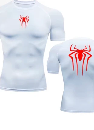 T-shirt de compression taille L Spiderman araignée calistenics muscu gomuscu desgn leger fitness gym, brand: L’homme-araigné, condizioni: Ottime, taglia: L, €20.00, €21.70 include la Protezione acquisti