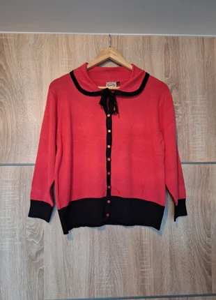 Supermooie koraalkleurige cardigan - Banned - Maat 3XL 46, merk: Banned Apparel, staat: Nieuw met prijskaartje, maat: XXXL / 46 / 18, € 22,50, € 24,33 inclusief Kopersbescherming Pro