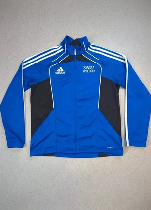 Veste de survêtement Adidas Climacool | Bleu royal & noir | 14 ans, marke: adidas, zustand: Sehr gut, größe: 14 Jahre / 164, 12,00 €, 13,30 € beinhaltet Vinted-Käuferschutz Pro