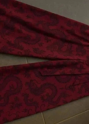 Pantalon Large Bordeau Dragon – Streetwear / Vintage / Chic / Asiatique, condizioni: Ottime, taglia: M / IT 42 / EU 38, €42.99, €45.84 include la Protezione acquisti Pro