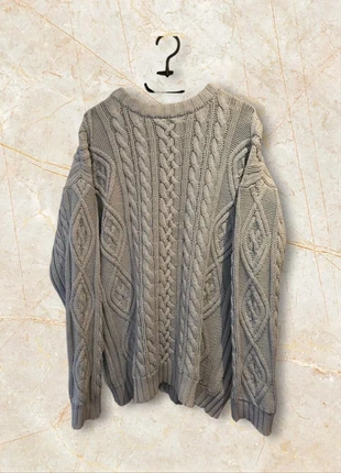 💙 Blanc Bleu – Pull torsadé tricoté main – coton bleu glacier – Taille L 💙, marca: Blanc Bleu, estado: Muy bueno, tamaño: L, 69,90 €, 74,10 € Protección al comprador incluida