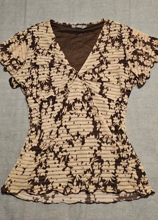 Vintage brown short sleeved top, brand: Apt. 9, condition: Very good, size: M / UK 12-14, £14.00, £15.40 includes Buyer Protection