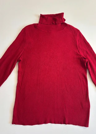 Pull col roulé rouge brodé – Lauren Ralph Lauren – Taille L, brand: Ralph Lauren, condizioni: Ottime, taglia: L / IT 44 / EU 40, €16.00, €17.50 include la Protezione acquisti Pro