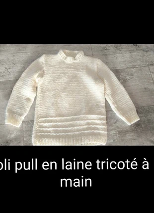 Joli pull fait main bien chaud, brand: Fait Main, condition: Very good, size: M / 38 / 10, €7.00, €8.05 includes Buyer Protection
