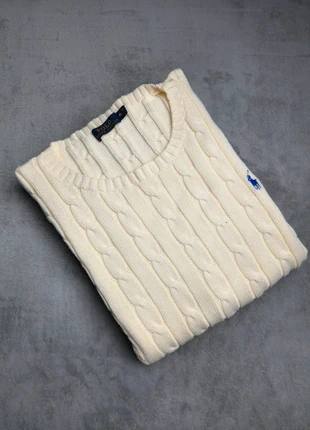 ralph lauren cable knitwear sweater pull vintage, merk: Ralph Lauren, staat: Nieuw zonder prijskaartje, maat: M, € 49,99, € 53,19 inclusief Kopersbescherming