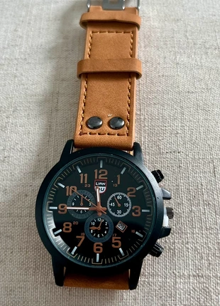 Men’s black dial military style time date wristwatch, brand: Quartz, condition: New without tags, size: 39–42 mm, £7.00, £8.05 includes Buyer Protection