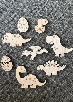 Houten dinosaurus set, merk: Handgemaakt, staat: Heel goed, maat: 3 jaar / 98 cm, € 4,50, € 5,43 inclusief Kopersbescherming Pro