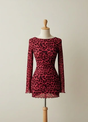 Robe longue en maille léopard sexy, marque: Fashion, état: Très bon état, taille: S / 36 / 8, 20,00 €, 21,70 € Protection acheteurs incluse