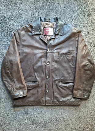 Veste en cuir Vintage Skipper Company| Marron patiné 90s | Taille XXL | Style Biker Collector, marque: Skipper, état: Très bon état, taille: XXL, 60,00 €, 63,70 € Protection acheteurs incluse