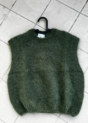 Petit pull sans manches uni en mohair, marque: l’esstiel, état: Très bon état, taille: S / 36 / 8, 34,00 €, 36,40 € Protection acheteurs incluse