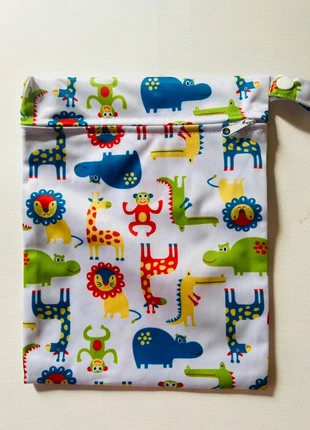 Sac / Pochette imperméable – Grand format 25×25 cm – Motif animaux colorés, brand: sac imperméable, condition: New with tags, €2.50, €3.33 includes Buyer Protection Pro