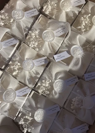 Bougies personnalisées avec gypsophille blanc, marque: Inconnu, état: Très bon état, 2,90 €, 3,75 € Protection acheteurs incluse