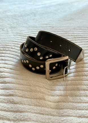 Classic Punk Rock Y2K Studded Belt | Silver Rivets & Metal Buckle | Made in Spain Quality, brand: Alternative, condition: Very good, size: 105 cm, €10.00, €11.20 includes Buyer Protection