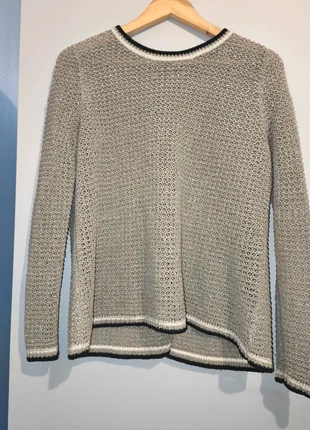 Pull Canda Premium taille M – maille ajourée chic – beige/gris – coupe élégante, marque: Canda Premium, état: Très bon état, taille: M / 38 / 10, 17,50 €, 19,08 € Protection acheteurs incluse