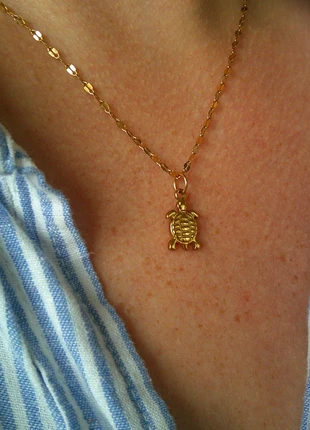 Petite tortue des mers 🌟 collier acier inoxydable réglable ajustable doré, brand: acier inoxydable, condition: Very good, €8.00, €9.10 includes Buyer Protection Pro