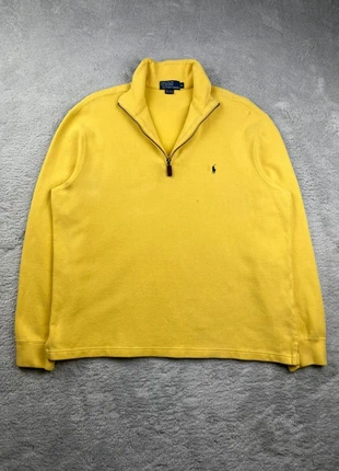 Pull Half Zip Col camionneur/zippé 1/4 zip Polo Ralph Lauren Jaune logo brodé Noir Taille XL Homme, brand: Ralph Lauren, condition: Very good, size: XL, €29.90, €32.10 includes Buyer Protection Pro