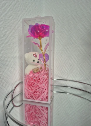 Ourson + rose éternel, marca: Just For You, estado: Novo com etiquetas, €8.00, €9.10 inclui Proteção do Comprador