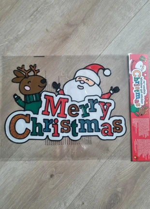 Kerst gel-raamsticker – Merry Christmas, merk: Merry Christmas, staat: Heel goed, € 2,50, € 3,33 inclusief Kopersbescherming