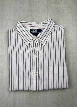 Chemise Ralph Lauren rayée rouge et bleu homme XL, brand: Ralph Lauren, condizioni: Ottime, taglia: XL, €28.00, €30.10 include la Protezione acquisti Pro