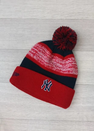 Bonnet New era New York ponpon, merk: New Era, staat: Nieuw zonder prijskaartje, maat: Universele maat, € 10,00, € 11,20 inclusief Kopersbescherming