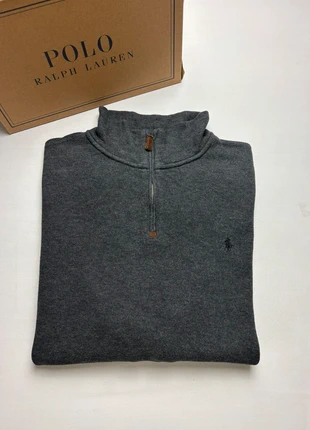 Pull Quart Zip Ralph Lauren Gris Foncé XL Homme - Logo Ton sur Ton - 100% Coton - Classique, marca: Ralph Lauren, estado: Muy bueno, tamaño: XL, 48,80 €, 51,94 € Protección al comprador Pro incluida