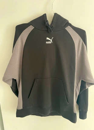 Puma Hoodie Size S – Black & Grey Two-Tone, marca: Puma, estado: Muito bom, tamanho: S, €18.00, €19.60 inclui Proteção do Comprador