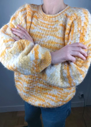 Pull fluffy couleur chinée M-L-XL fait main, marca: Fait Main, estado: Muito bom, tamanho: L / 40 / 12, €22.00, €23.80 inclui Proteção do Comprador