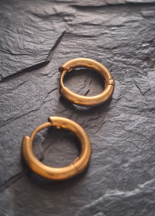 Boucles d'oreilles en acier inoxydable couleur or 2.5mm*10mm mixte, condition: Very good, €8.00, €9.10 includes Buyer Protection Pro