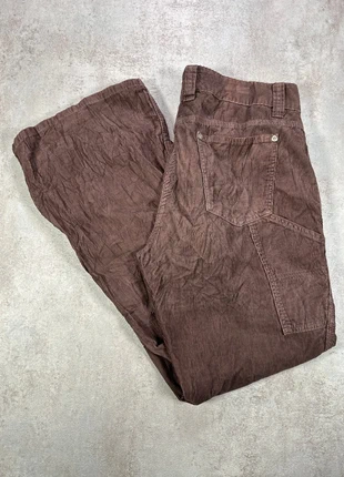 Pantalon Vintage En Velours Côtelé / Corduroy Jcrew brun texturé ample taille 12, brand: Vintage Dressing, condition: Very good, size: XL / 42 / 14, €15.00, €16.45 includes Buyer Protection Pro
