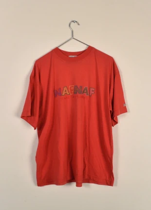 Vintage t-shirt Naf Naf - Dans le monde made in France circa 1980-90 (1148), marca: Naf Naf, estado: Muy bueno, tamaño: M, 32,00 €, 34,30 € Protección al comprador Pro incluida