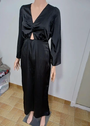 🖤 Combinaison pantalon Dos Nu Satinée – NOIR – Taille 34 – Flounce London, brand: Flounce London, condizioni: Ottime, taglia: XS / IT 38 / EU 34, €19.95, €21.65 include la Protezione acquisti