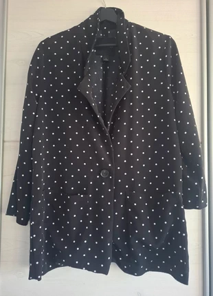 Oversized polka dot dames blazer - Monki - Maat S/M, marque: Monki, état: Très bon état, taille: S / 36 / 8, 7,00 €, 8,05 € Protection acheteurs incluse