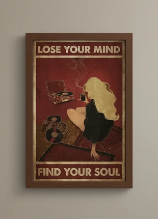 Retro canvas poster 30x40cm, merk: NO LABEL, staat: Heel goed, € 20,00, € 21,70 inclusief Kopersbescherming