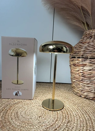 💡 Lampe de table LED tactile dorée Olsen Home – modèle Hanna - neuve, merk: Olsen, staat: Nieuw met prijskaartje, € 28,90, € 31,05 inclusief Kopersbescherming