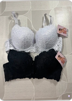 Lot de 2 soutiens-gorge en dentelle🖤, condition: New with tags, size: 70B, €11.00, €12.25 includes Buyer Protection