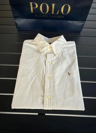 Chemise manche courte unie logo brodé premium Ralph Lauren jaune taille XS, marque: Ralph Lauren, état: Bon état, taille: XS, 22,99 €, 24,84 € Protection acheteurs (Pro) incluse