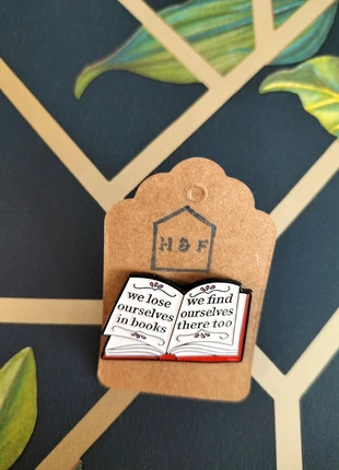 Lose Ourselves in Books Lover Reading Pin Badge Metal 3 for £10, 5 for £15, condition: New with tags, £4.00, £4.90 includes Buyer Protection Pro