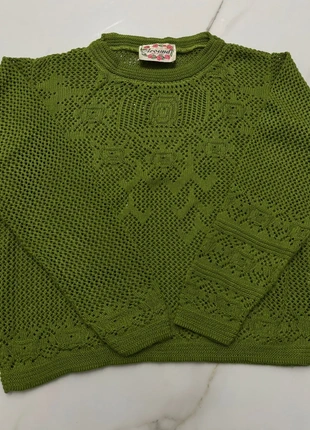 Maglia crochet verde “Around” Made in Italy, merk: Around, staat: Nieuw zonder prijskaartje, maat: M, € 15,00, € 16,45 inclusief Kopersbescherming