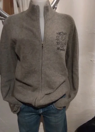 Replay Cardigan con zip tg L grigio 86% lana, brand: Replay, condizioni: Ottime, taglia: L / IT 44 / EU 40, €30.00, €32.20 include la Protezione acquisti
