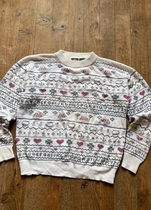 Pull Vintage 90s Abécédaire Cœurs Fleurs Coton Maille Popcorn L Cottagecore, marque: Vintage Dressing, état: Très bon état, taille: L / 40 / 12, 10,00 €, 11,20 € Protection acheteurs incluse