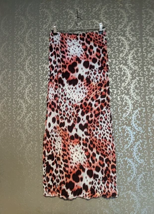 Gemusterter Maxirock, Jerseyrock mit Leoprint, Gr. S, Handmade, Unikat, merk: Unikat, staat: Goed, maat: S / 36 / 8, € 7,00, € 8,05 inclusief Kopersbescherming